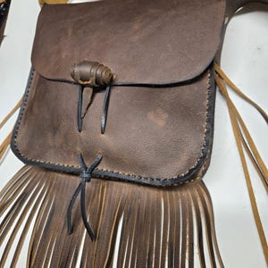 Mountain Man Leather Button Possibles Bag