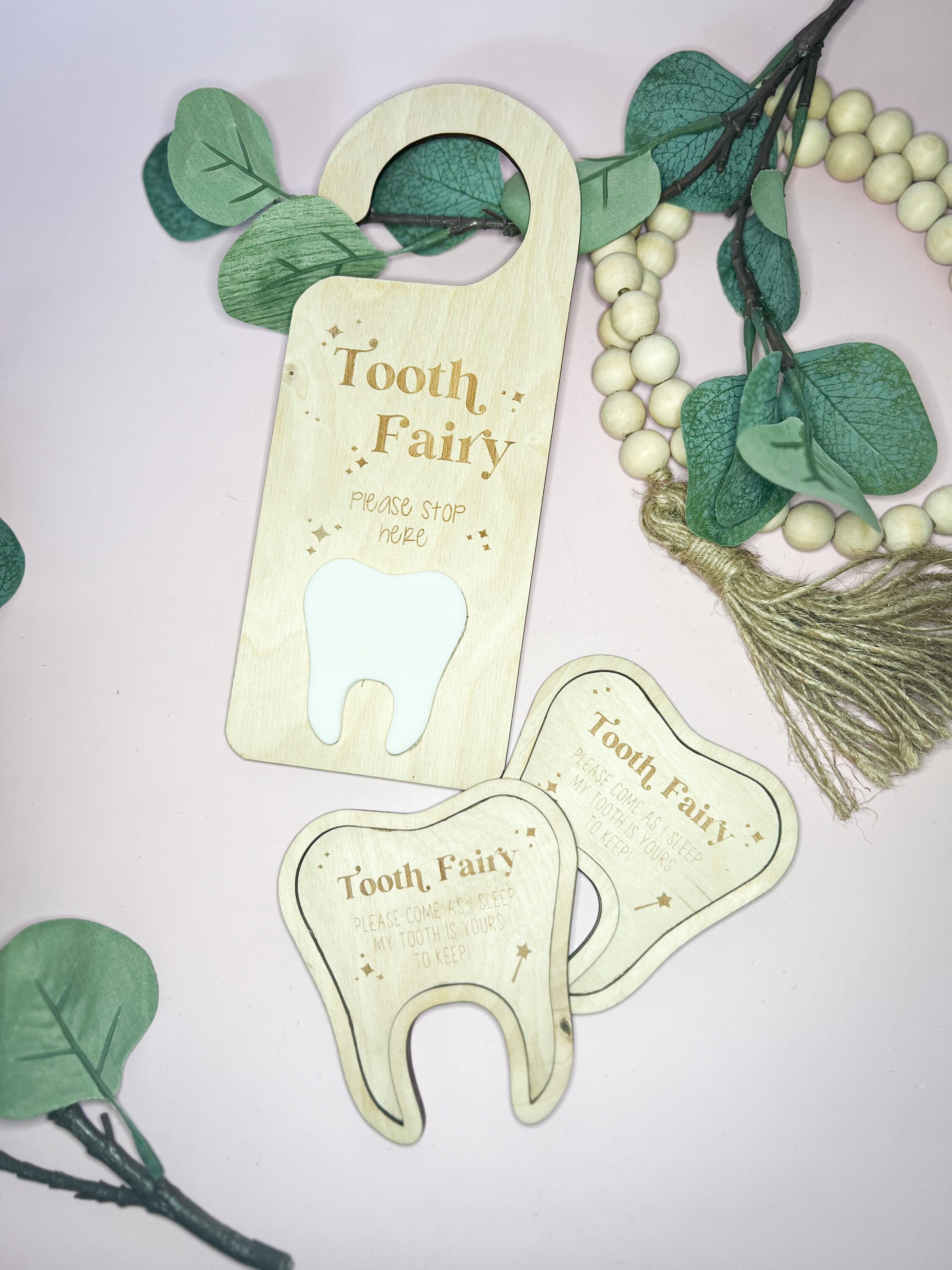 Tooth Fairy Door Hanger Money Holder Personalized Tooth - Etsy