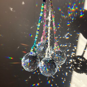 Window Suncatcher - 20 inches long - Neon - Aura - Ocean - Pink