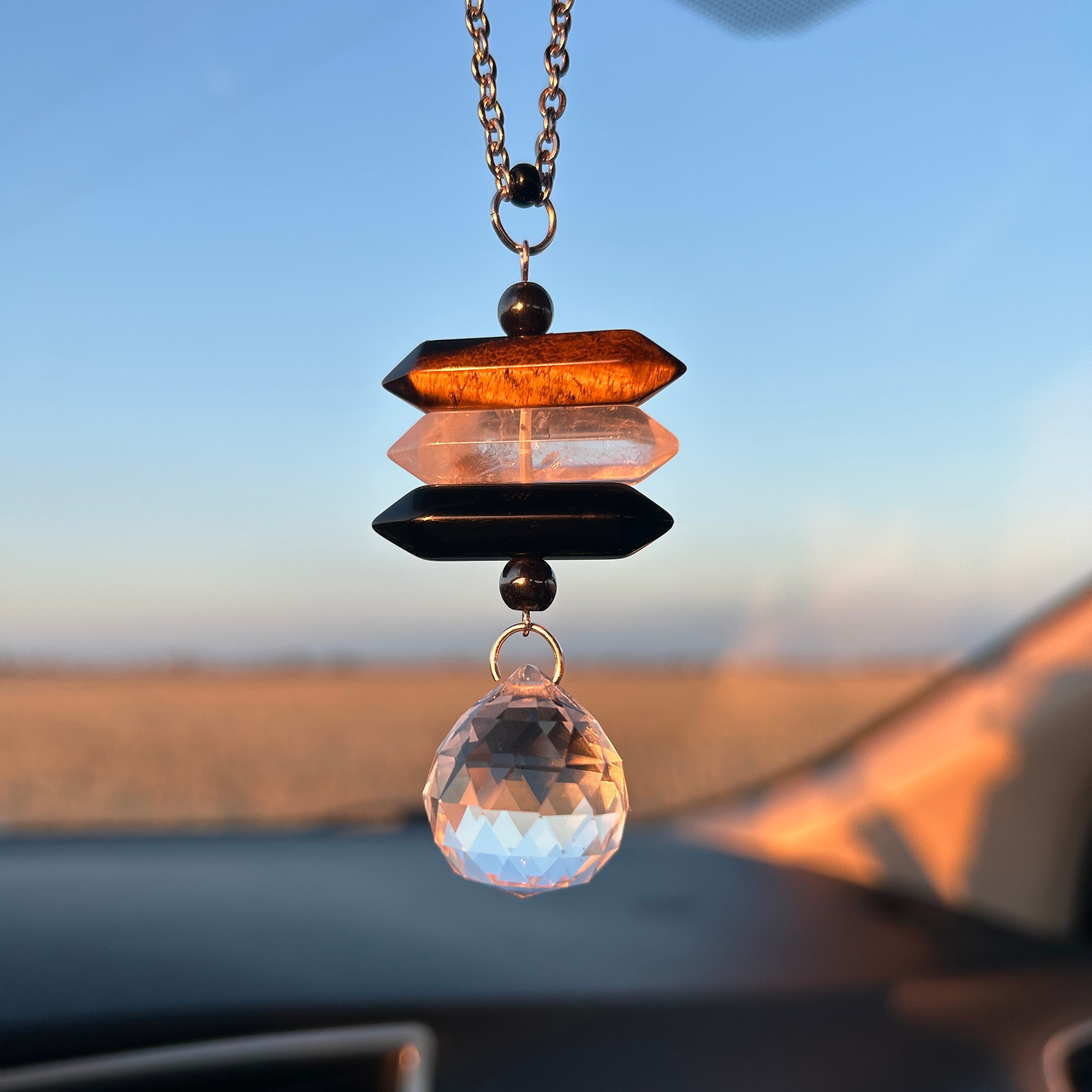 Hanging Car Charm, Crystal Charm, Protection Charm, Boho Crystal Decor –  Crystal Creek Co.