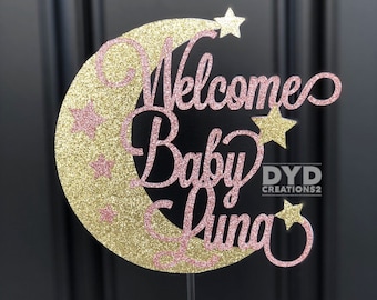 Twinkle Twinkle Cake Topper || Baby girl Cake Topper || Baby Boy Cake Topper || Welcome Baby Cake Topper