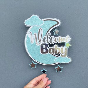 Welcome Baby Cake Topper | Twinkle Twinkle Cake Topper || Baby girl Cake Topper || Baby Boy Cake Topper ||