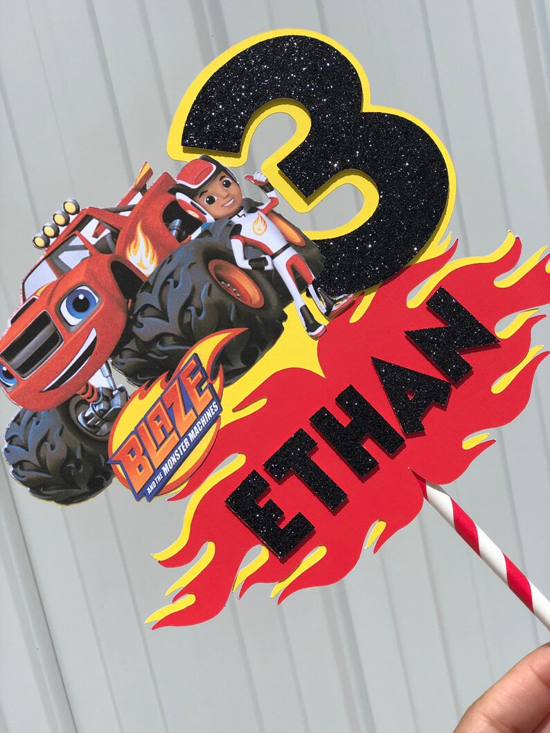 Blaze and the Monster Machines Cake Topper Blaze Cake Topper | Etsy