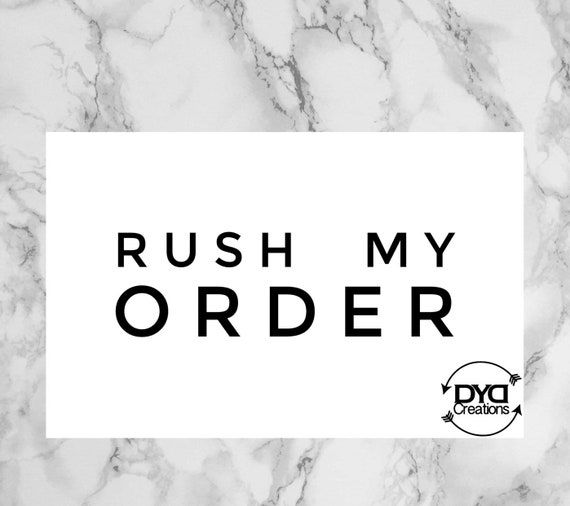 1 to 2 business days RUSH PROCESSING FEE