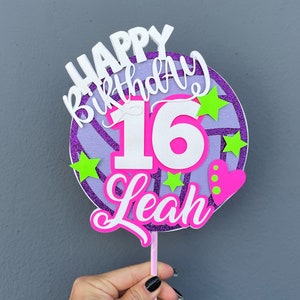 Volleyball Cake Topper || Volleyball Cupcake Toppers || Volleyball Girl Party || Volleyball Party Decor | Volleyball Cake Ideas