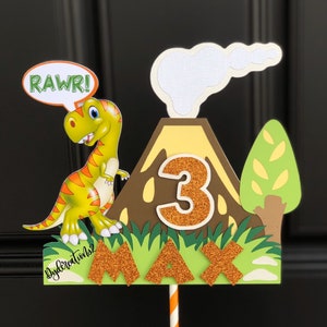Dinosaur Cake Topper | Dino Cake Topper | Dinosaur Party Decor