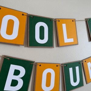 Personalized College Bound Banner | Custom Graduation Garland | College Prep Party Decor | School Colors | Grad Celebration Sign bild 6