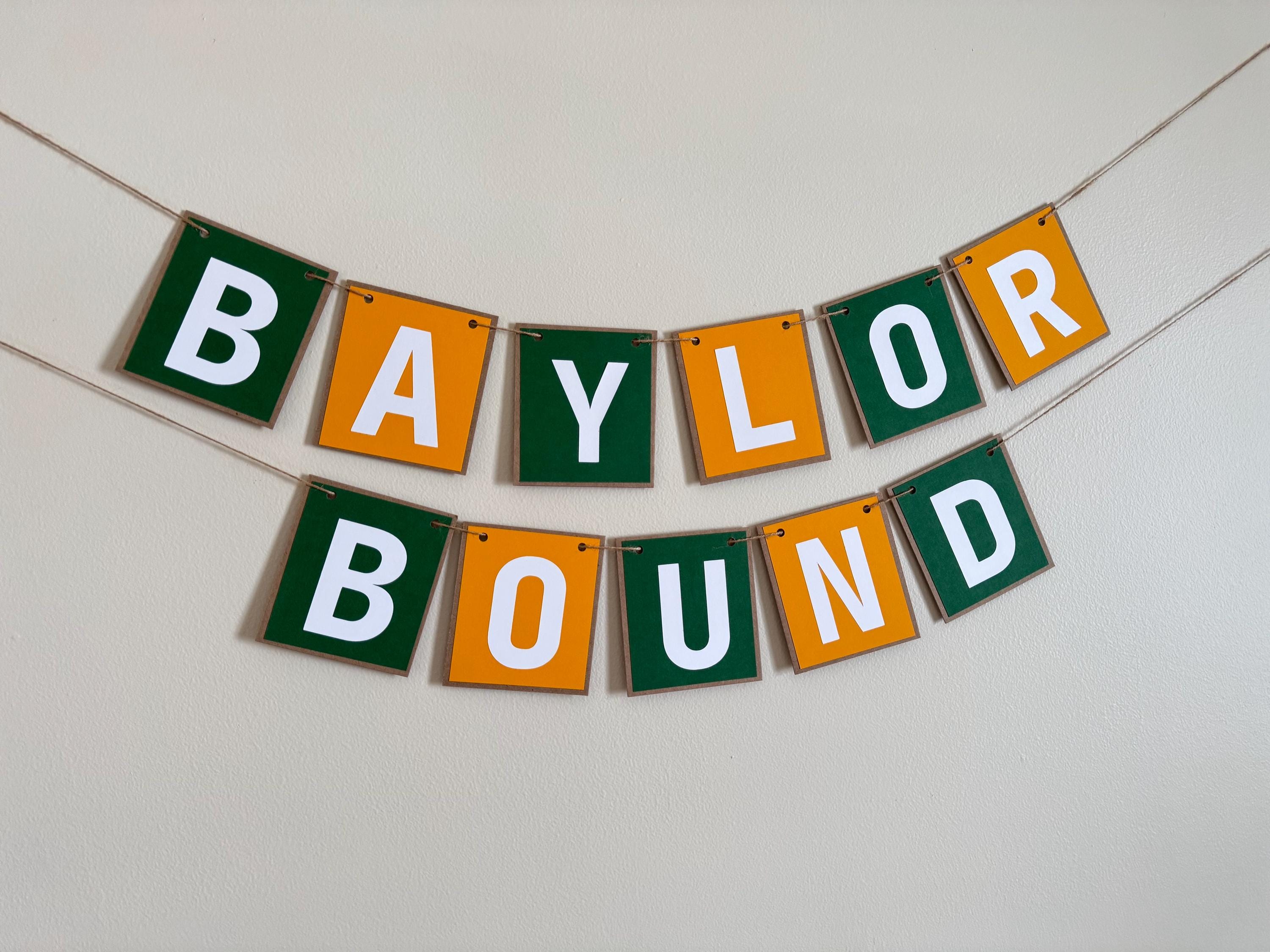 Baylor Bound Banner | College Graduation Garland | Custom School Colors ...