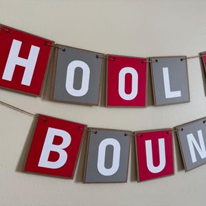 Personalized College Bound Banner | Custom Graduation Garland | College Prep Party Decor | School Colors | Grad Celebration Sign bild 7