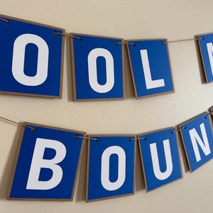 Personalized College Bound Banner | Custom Graduation Garland | College Prep Party Decor | School Colors | Grad Celebration Sign bild 8
