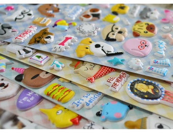 3d bubble stickers etsy