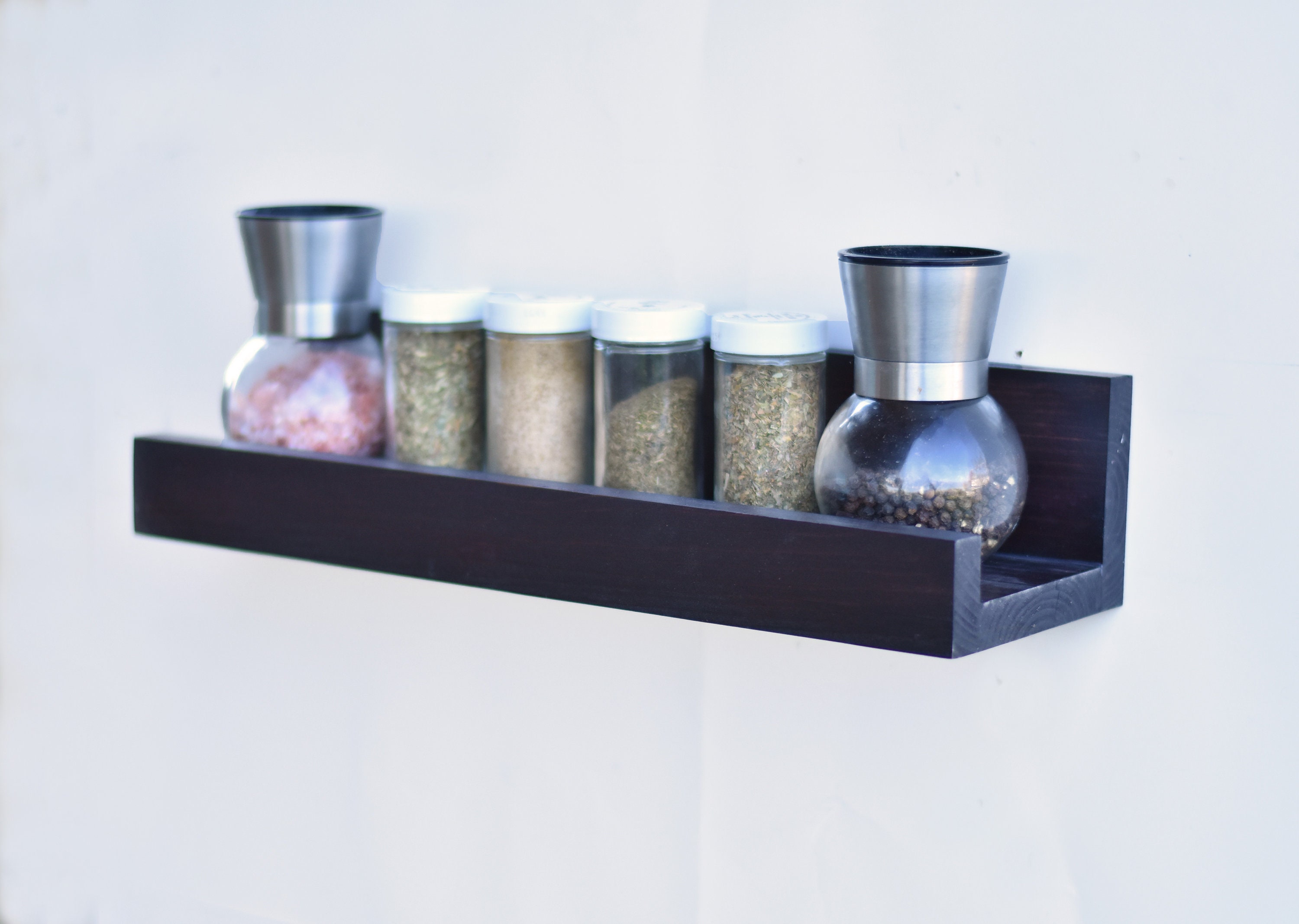 Wall Mounted Spice Shelf Floating Shelf for Herbs and Spices Etsy