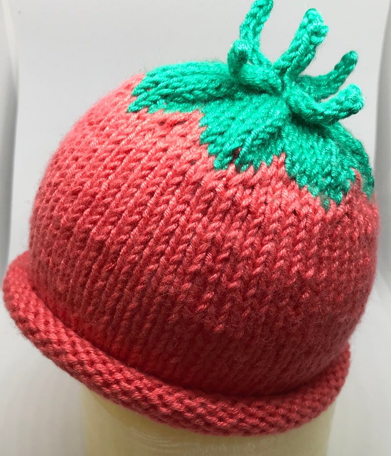 Knitted Baby Fruit Beanie Hats Newborn to 3 months