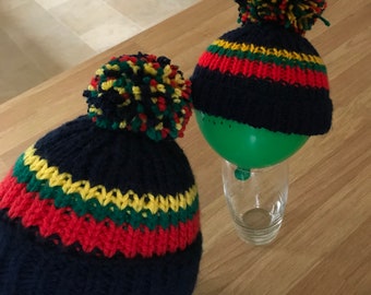 Hoofin' Royal Marines Commando Bootneck Bobble or Beanie Hat in Mini Me too! 