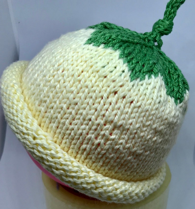 Knitted Baby Fruit Beanie Hats Newborn to 3 months