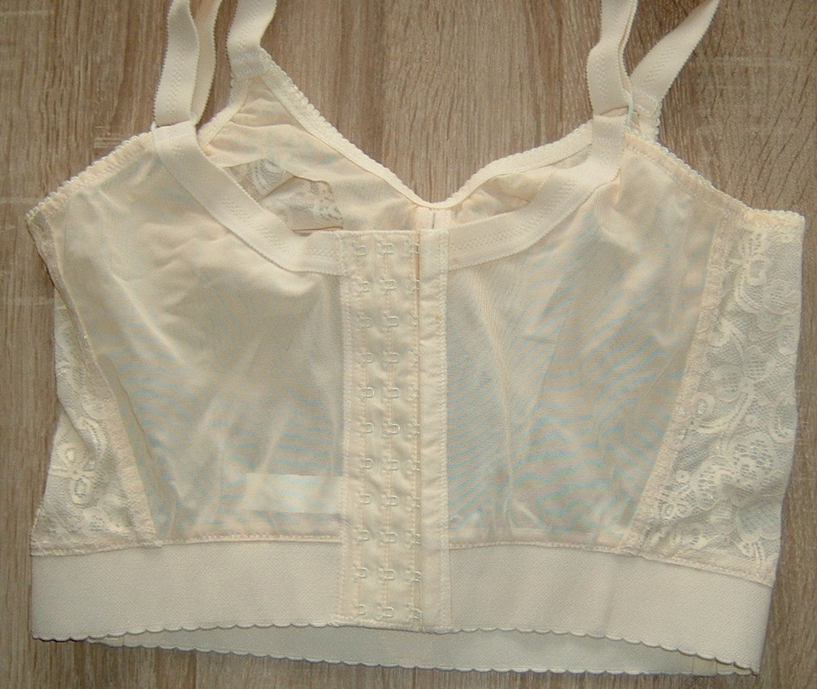 Vintage longline bra color beige EURO 90C UK 40C | Etsy