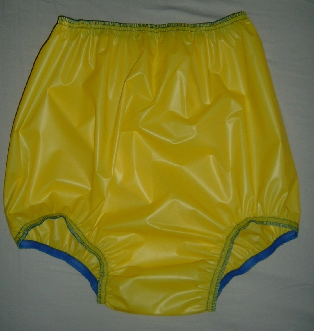 Pvcbreast High Pants bright Yellow Semi Transparent new Very - Etsy