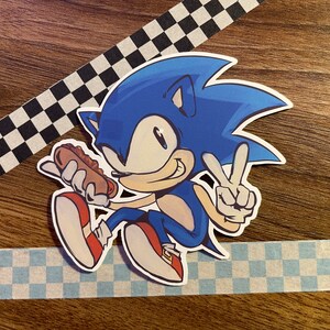 sonic | matte vinyl sticker