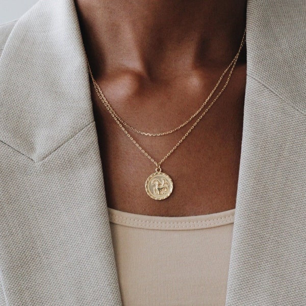 Waterproof - Capricorn - 18k Gold Vermeil - Capricorn Zodiac Necklace - Capricorn Constellation Necklace - Layering - Zodiac Jewelry