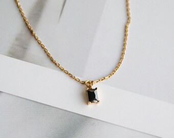 Fronay Co .925 Sterling Silver Midnight Black CZ Oval Necklace Plated with Black Rhodium Fronay Co .925 Sterling Silver Midnight Black CZ Oval Necklace Plated with Black Rhodium