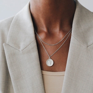 Virgo - 925 Sterling Silver - Virgo Zodiac Necklace - Virgo Constellation Necklace - Layering - Zodiac Jewelry - Virgo Coin - REDCHERRYBLVD