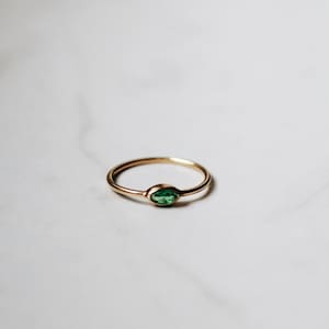 Waterproof Solid 925 Sterling Silver 18K Gold Vermeil Ring Layering Stacking Ring Minimalistic Ring Sustainable Ring image 1