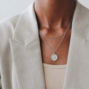 Scorpio - 925 Sterling Silver - Scorpio Zodiac Necklace - Scorpio Constellation Necklace - Layering - Zodiac Jewelry - Scorpio Coin Necklace