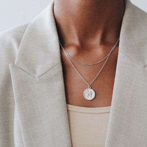 Leo - 925 Sterling Silver - Leo Zodiac Necklace - Leo Constellation Necklace - Layering - Zodiac Jewelry - Leo Coin - REDCHERRYBLVD