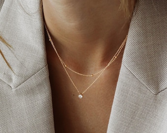 2 Layers Necklace - Never Fades - Waterproof - 18k Gold