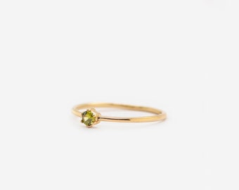 14k Solid Gold Ring - Gold Wedding Ring - Gold Engagement Ring - 14k Fine Ring - Gift for Her - Gold Fine Jewelry - Diamond CZ Wedding Ring