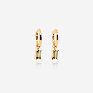 18k gouden vermeil oorbellen - gouden vermeil hoepels - bungeloorbellen - stapel - minimalistische oorbellen - gelaagdheid - stapelen - kleine diamanthoepels