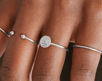 Dainty Lion Ring -  Solid 925 Sterling Silver - Minimalist Ring - Roman Coin Ring - Sterling Silver Roman Ring - REDCHERRYBLVD