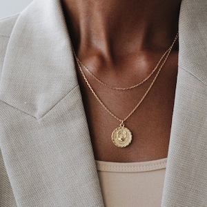 Waterdicht - Kreeft - 18k goud vermeil - Kreeft sterrenbeeld ketting - Kreeft sterrenbeeld ketting - Gelaagdheid - Dierenriem sieraden - Kreeft munt