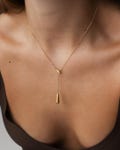 Gold Plated Minimalist Necklace – Stainless Steel Chain – Dainty Everyday Jewelry – Layering Necklace – Gift for Her product logo