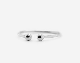 Massiver 925 Sterling Silber Ring - Minimalistischer Goldring - Layering - Stacking - Stapelring - REDCHERRYBLVD