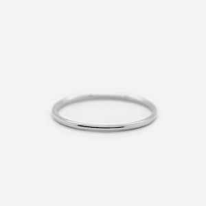 Band Ring 925 Sterling Silver Minimalist Ring Stackable Ring Silver Stacking Ring Layering Stack REDCHERRYBLVD image 1