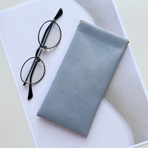 Premium Quality Sunglasses Case Leather Glasses Case Soft Glasses Holder Gift for Her Leather Sunglasses Case Gift For Girlfriend image 3