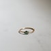 Green CZ Ring - 18k Gold Vermeil Ring - Green Zirconia Ring - Dainty ring - Minimalist Ring - Layering ring - Stacking Ring - REDCHERRYBLVD 