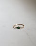 Green CZ Ring - 18k Gold Vermeil Ring - Green Zirconia Ring - Dainty ring - Minimalist Ring - Layering ring - Stacking Ring - REDCHERRYBLVD 