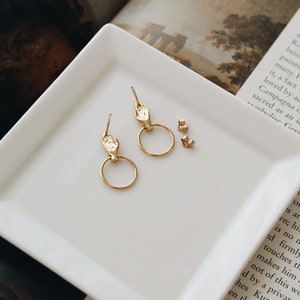 Waterproof Hand Earrings 18k Gold Vermeil Hand Shaped Earrings Gifts for Her Layering Stacking Hands Earrings Hand Studs image 6