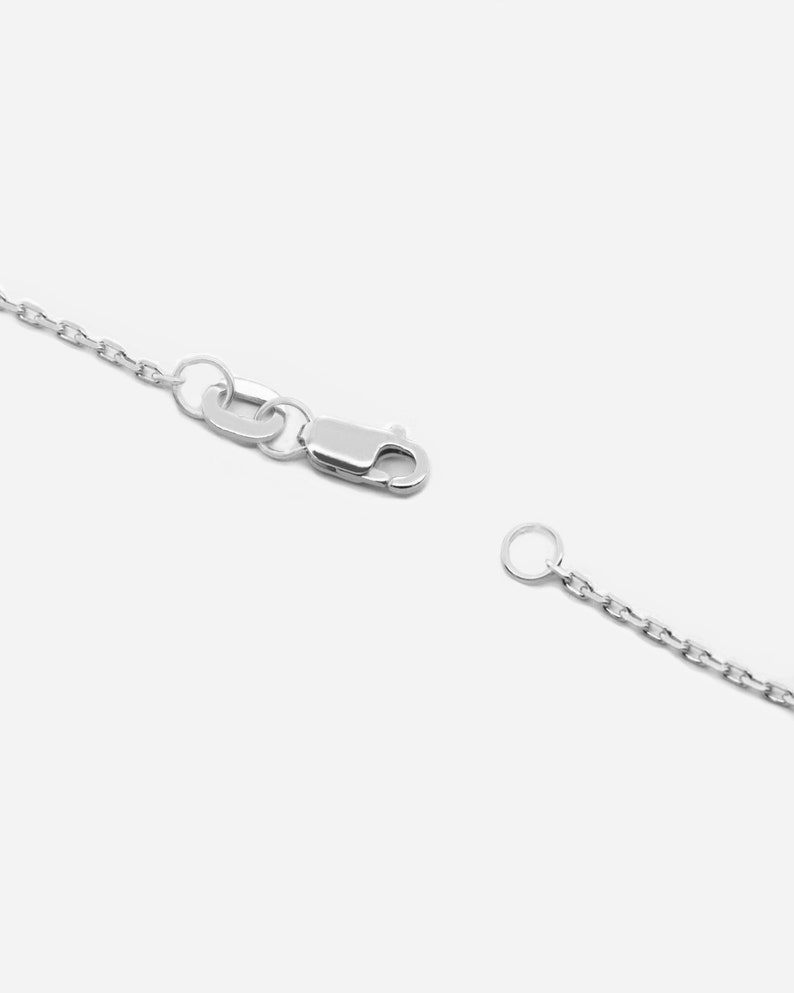 Minimalist Chain Necklace 925 Sterling Silver Everyday Necklace Layering Necklace REDCHERRYBLVD image 3