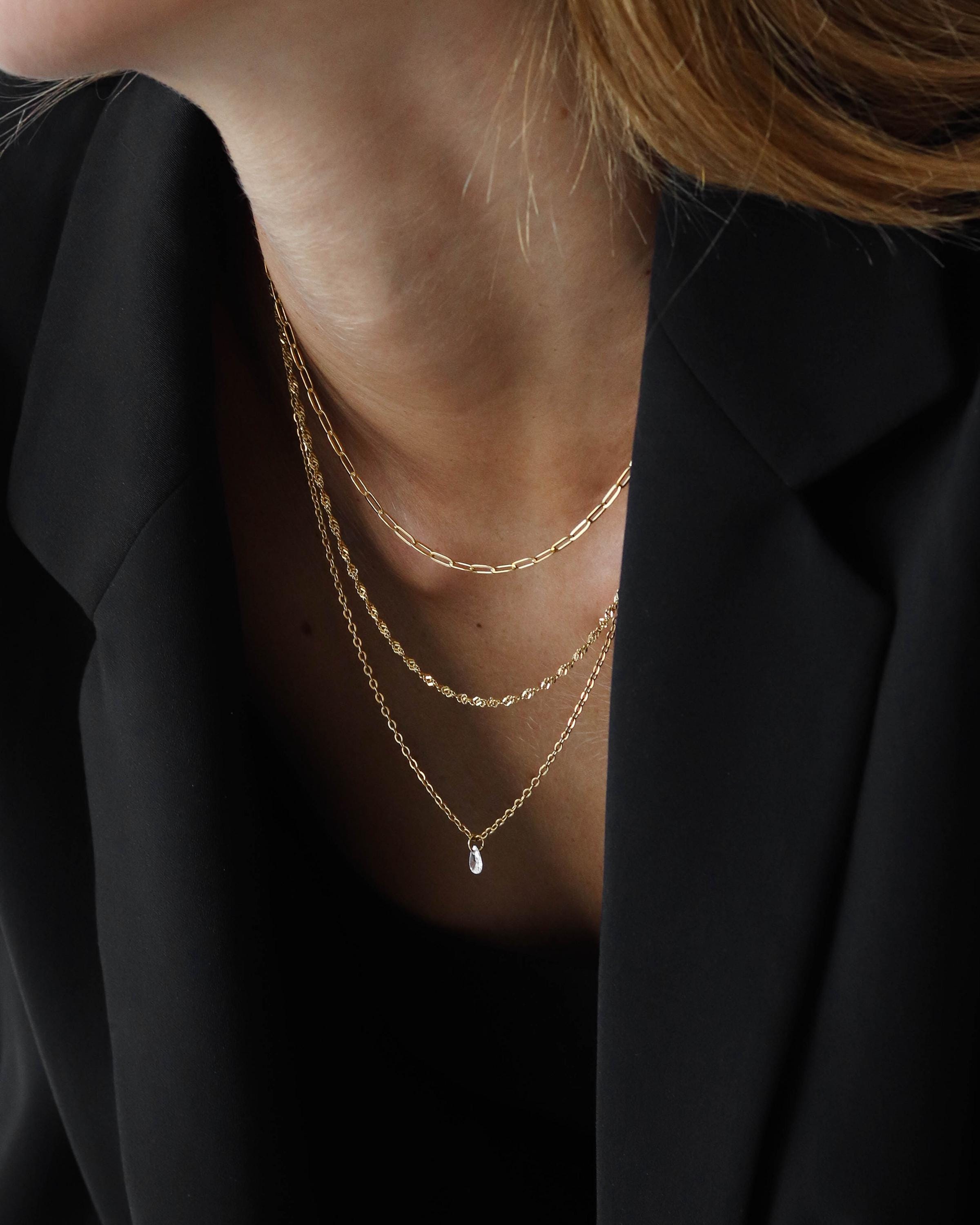 3 Layers Chain Necklace - Never Fades - Waterproof - 18k