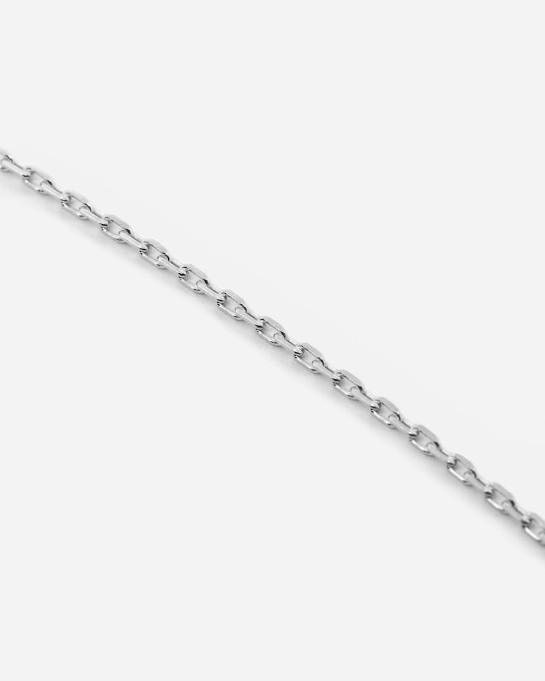 Minimalist Chain Necklace 925 Sterling Silver Everyday Necklace Layering Necklace REDCHERRYBLVD image 1