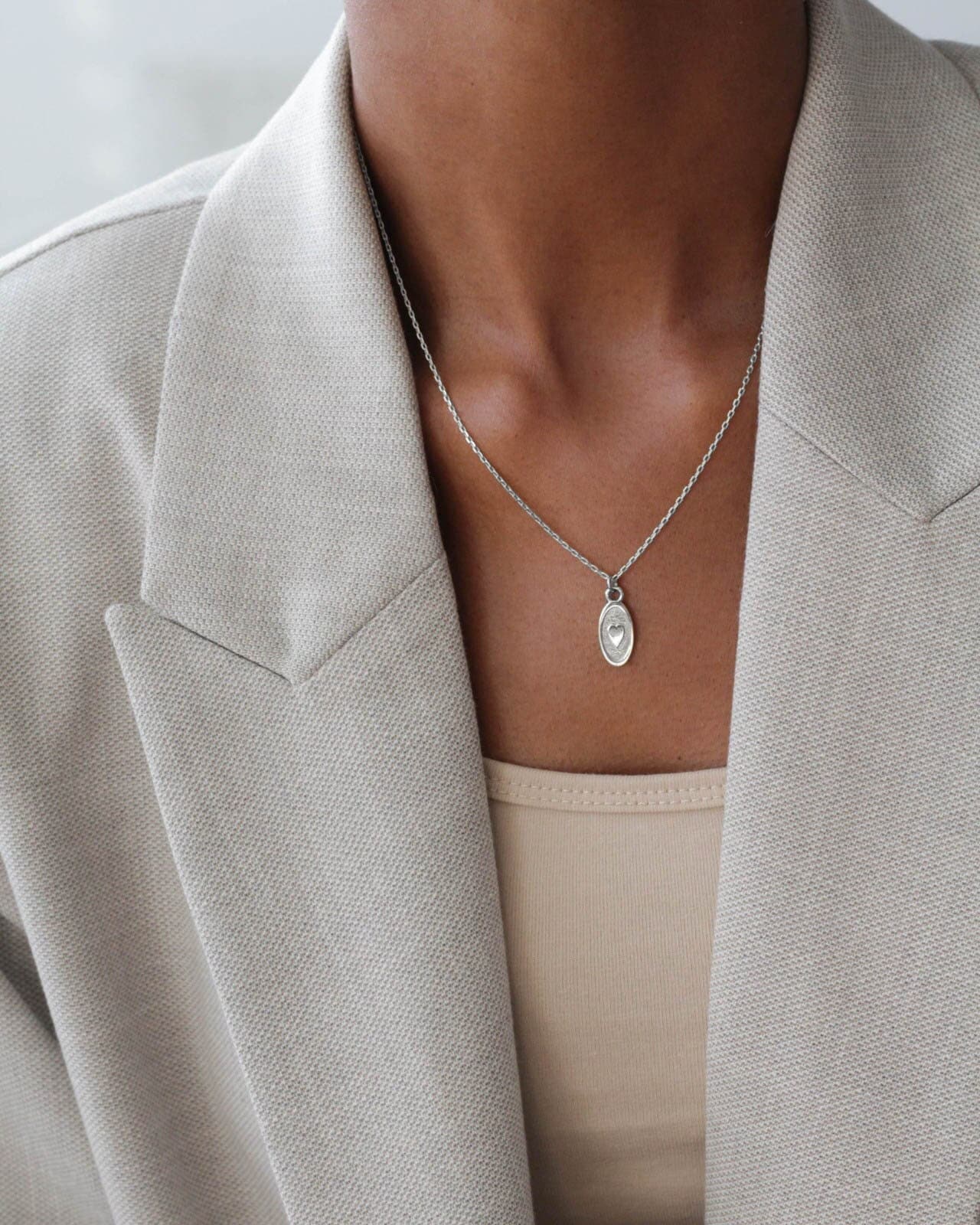 Heart Pendant Necklace - 925 Sterling Silver Necklace - Heart Necklace - Dainty Heart Necklace - Everyday Necklace - Gift for Her