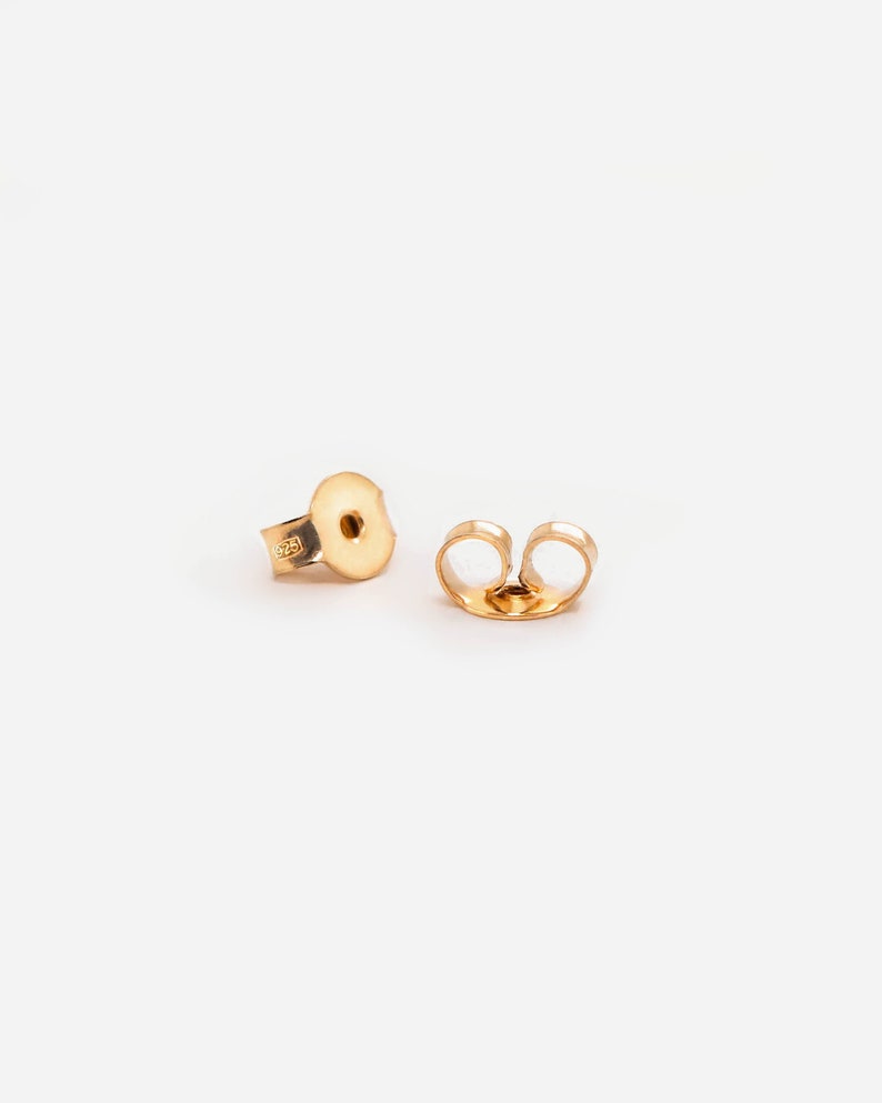 Waterproof 18K Gold Vermeil Sphere Stud Earrings 3mm Sphere Studs 18k Gold Vermeil Solid 925 Solid Sterling Silver zdjęcie 7