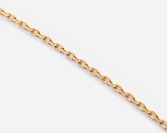 Waterproof - 18k Vermeil Chain Necklace - Minimalist Necklace - Stack - Dainty Chain - Everyday Necklace - Stacking - Layering Necklace