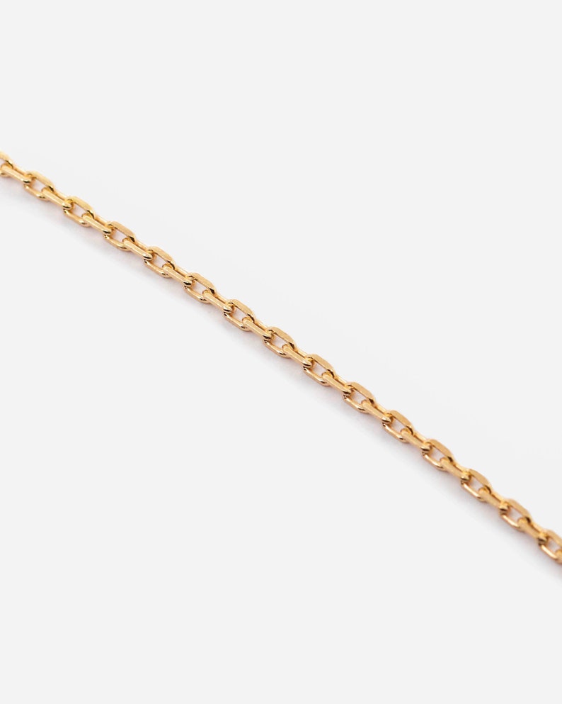 Waterproof 18k Vermeil Chain Necklace Minimalist Necklace Stack Dainty Chain Everyday Necklace Stacking Layering Necklace image 1