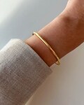 Never Fades - Water Resistant - 18k Bangle Bracelet - Gold Cuff Bracelet - Statement Bracelet - Layering bracelet Bracelet For Women - BCW32 product logo
