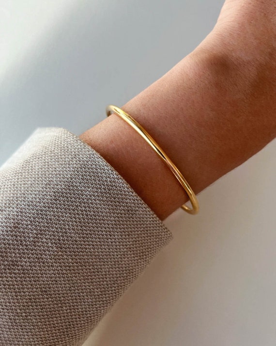 Never Fades - Water Resistant - 18k Bangle Bracelet - Gold