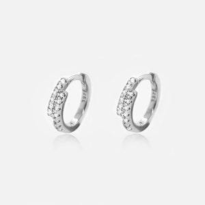 925 Sterling Silver Earrings - 925 Silver Hoops - Dangle Earrings - Stack - Minimalist Earrings - Layering - Stacking - REDCHERRYBLVD